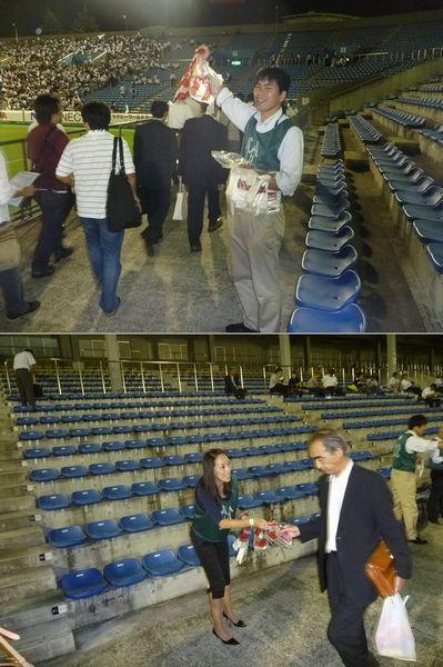 ジャパンラグビートップリーグ開幕戦コラボそうじ画像