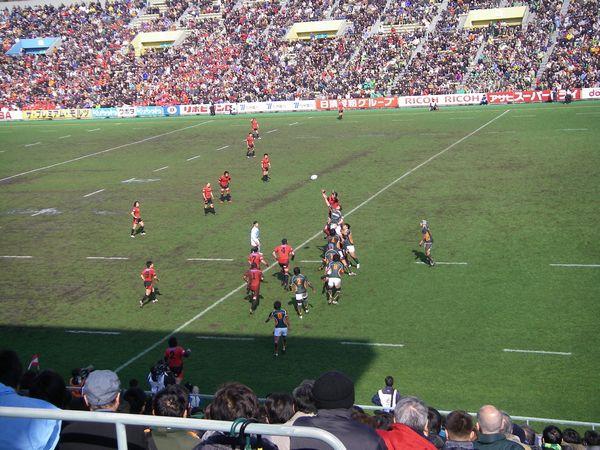 ラグビー日本選手権大会決勝戦コラボそうじレポート画像