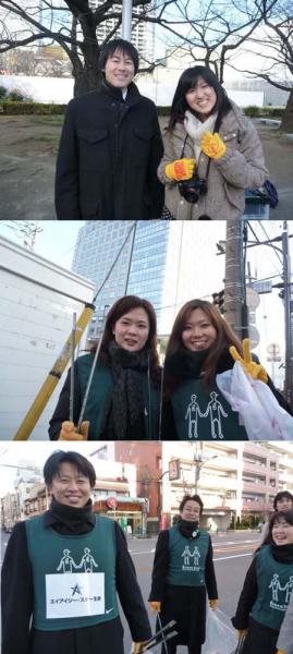AIGスター生命のみなさんと錦糸町そうじを行ないました。画像