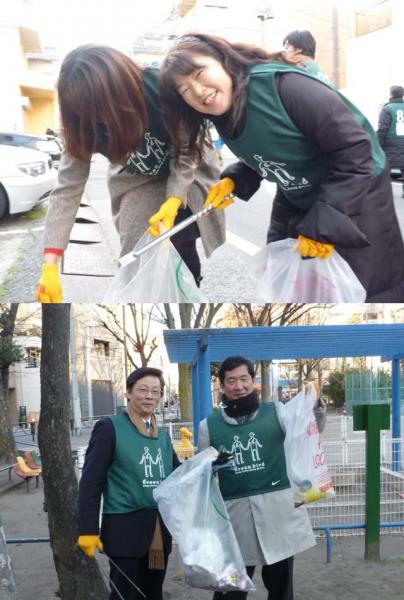 AIGスター生命のみなさんと錦糸町そうじを行ないました。画像