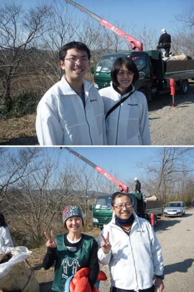 中津川河川敷の不法投棄物撤去活動に参加しました。画像