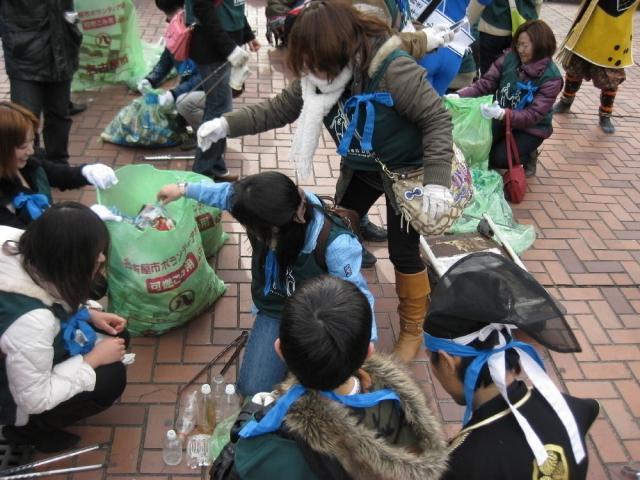 名古屋おもてなし武将隊とゴミ拾い合戦！【第一戦】画像