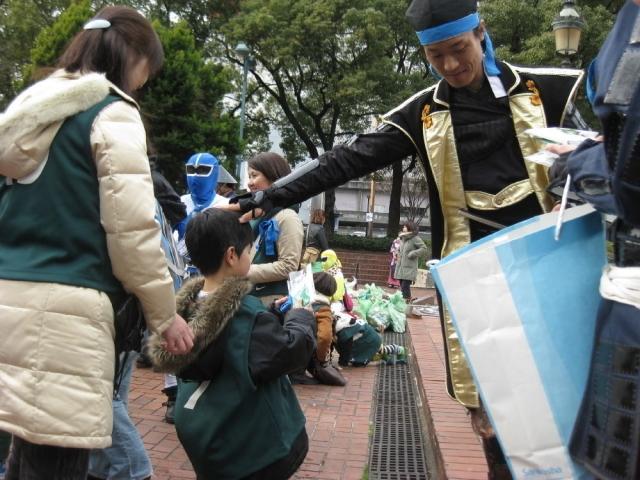 名古屋おもてなし武将隊とゴミ拾い合戦！【第一戦】画像