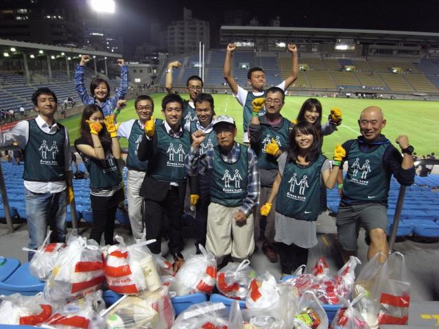 1月27日（日）ラグビートップリーグ決勝戦コラボそうじ画像