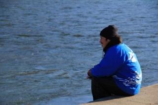 船頭さんと一緒に天竜川をクリーンアップ。画像