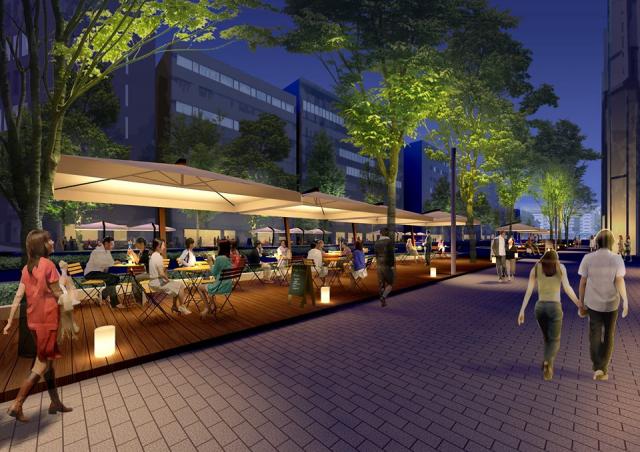 池袋チーム&times;グリーン大通りオープンカフェコラボそうじ画像