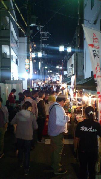 山科商店会イベント「バル」でのごみの分別画像